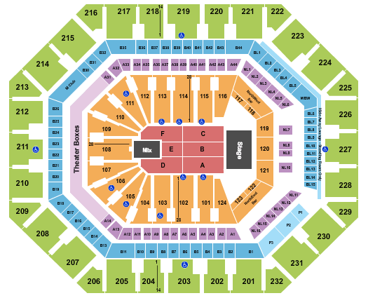 Footprint Center Andrea Bocelli Seating Chart
